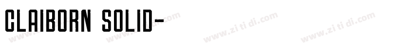claiborn solid字体转换